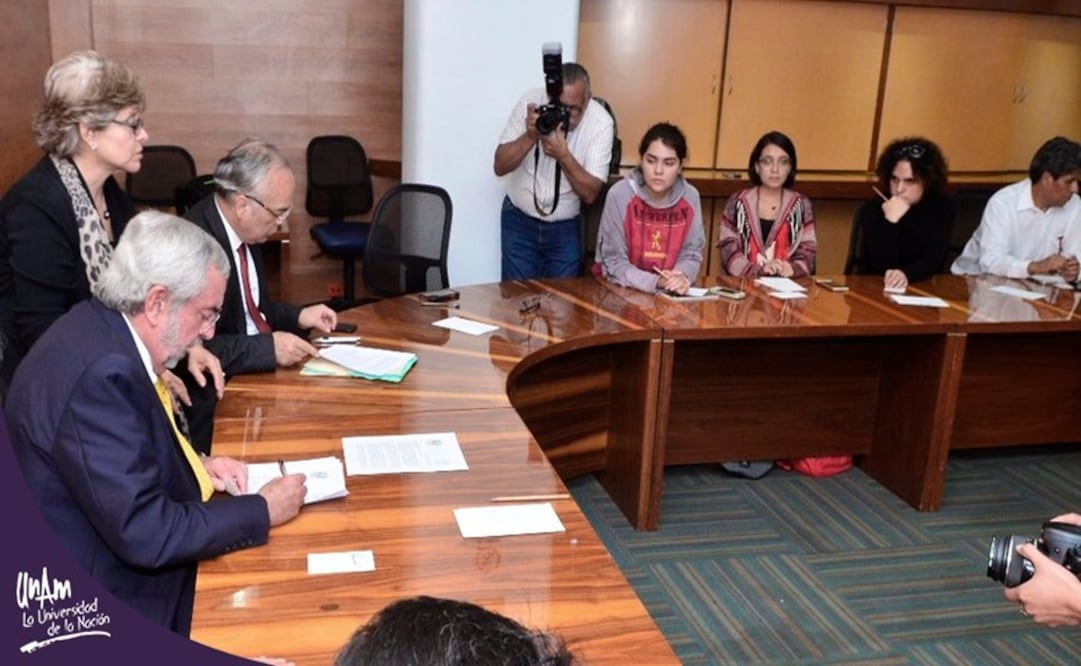 Foto difundida por la UNAM en Twitter @UNAM_MX