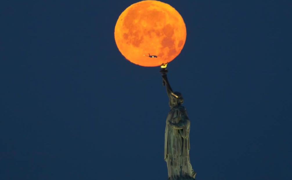 Luna de Fresa 2026. Foto: Captura de pantalla en X