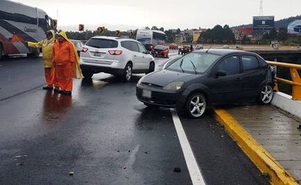Cierran autopista a La Marquesa por choque