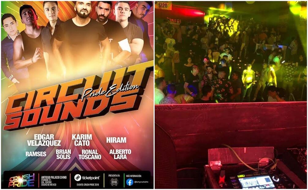 En las instalaciones de lo que fue el Palacio Chino se organizó una fiesta por el Día del Orgullo Gay en junio de 2019. Las fotos circularon en redes sociales. Fotos: Especial.