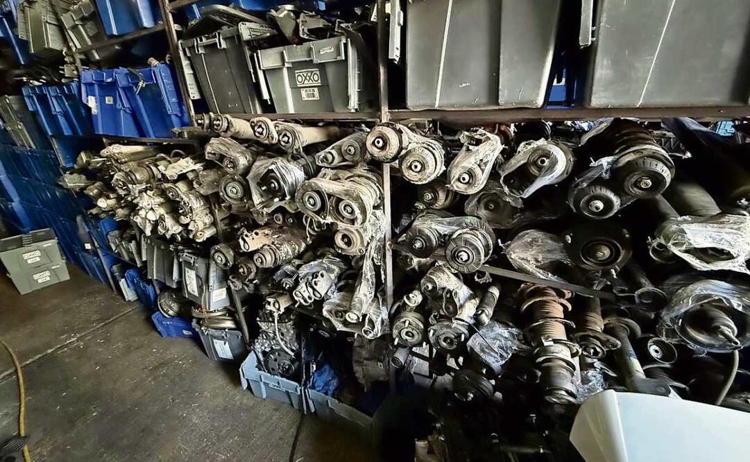 La Secretaría de Seguridad Ciudadana ha desarticulado nueve centros dedicados a la venta de autopartes robadas, con mil 237 toneladas aseguradas. (31/03/2025) Foto: Especial