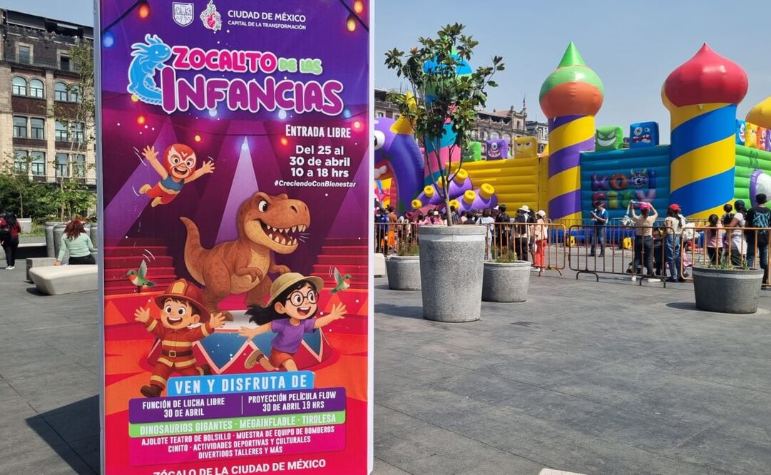 El Zocalito de las infancias reunió más de un millón de personas. Foto: Frida Sánchez / EL UNIVERSAL