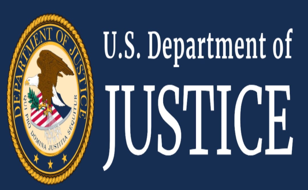Departamento de Justicia de EU. Foto: Captura de pantalla