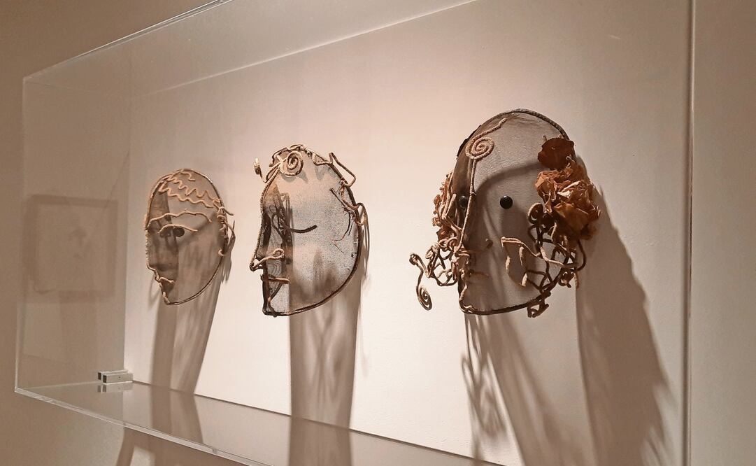 Máscaras para Antígona, forman parte de la primera gran retrospectiva. Foto:  Frida Juárez Bautista | El Universal