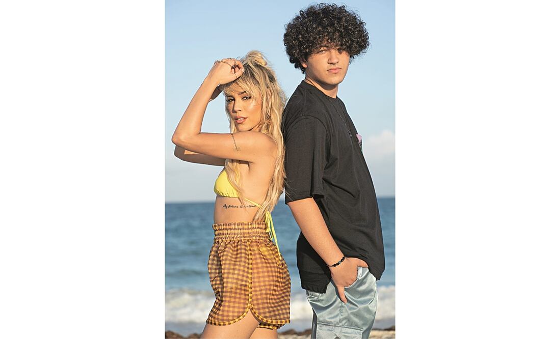 Danna e Issam grabaron el video en Cancún. Foto: UNIVERSAL MUSIC