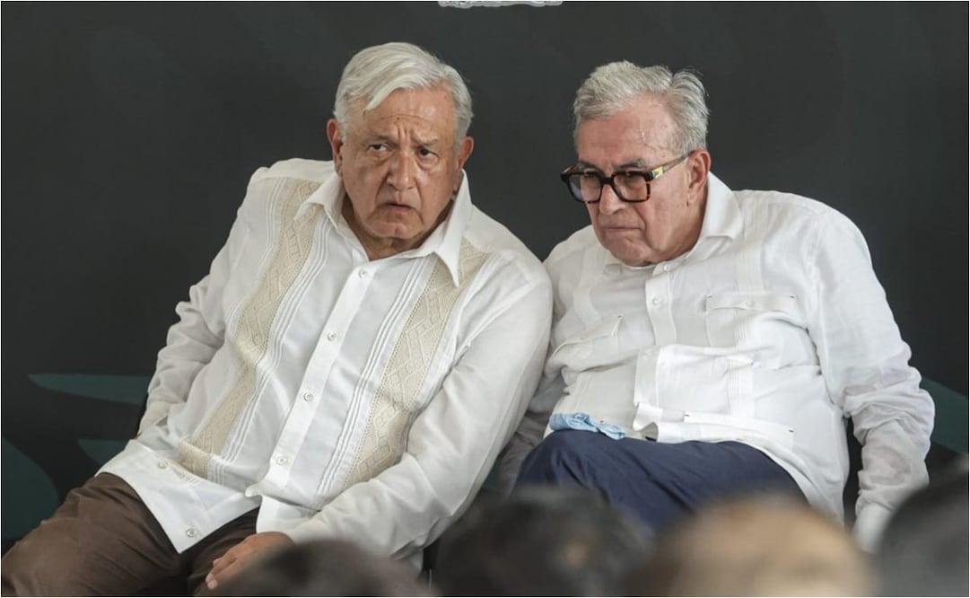 El expresidente Andrés Manuel López Obrador acompañó al gobernador de Sinaloa, Rubén Rocha Moya, a una gira en la entidad el 12 de agosto de 2024. Foto: Archivo EL UNIVERSAL