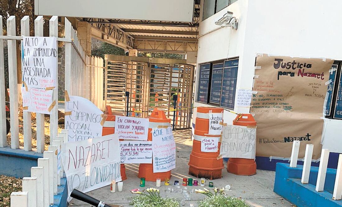 Reacc ión. Estudiantes de la universidad protestaron por el asesinato de su compañera de primero. RICARDO PÉREZ. EL UNIVERSAL