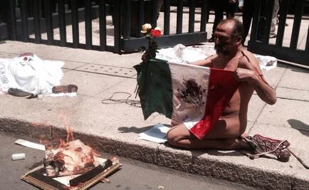 Organizaciones sociales protestan frente a PGR