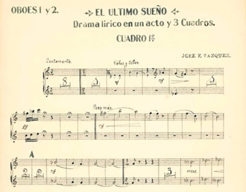 Sale del olvido José F. Vásquez, compositor de más de 200 piezas