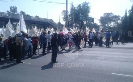 Marchas de campesinos al AICM afectan tránsito de la capital
