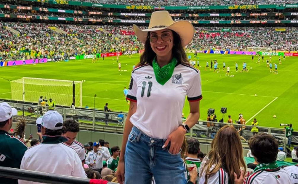 Influencer Terefifas exhibe agresión en pleno México vs Chequia. Foto: Redes sociales