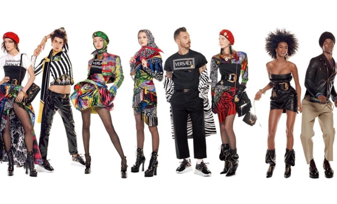Imagen campaña publicitaria Versace otoño/invierno 2018 Foto: Cortesía Versace