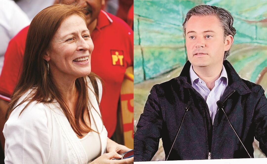 Tatiana Clouthier y Aurelio Nuño. Foto: Especial.