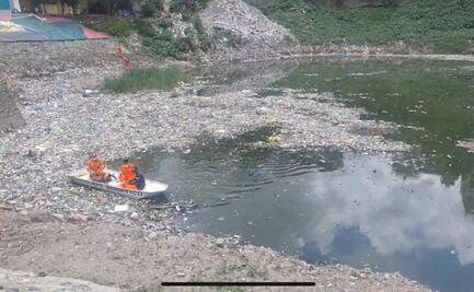 Retiran hasta 15 toneladas de residuos al día; refuerzan limpieza en presas de Álvaro Obregón