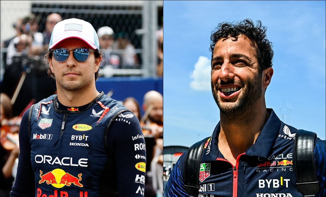 Checo Pérez y Daniel Ricciardo en Red Bull - Foto: Especial