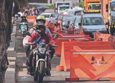 Comienzan obras de la ciclovía en Tlalpan y provocan caos