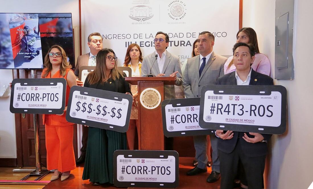 Diputados del PAN acusaron al Gobierno de la CDMX de utilizar a la policía de tránsito como herramienta recaudatoria ante su crisis financiera. Foto: Especial