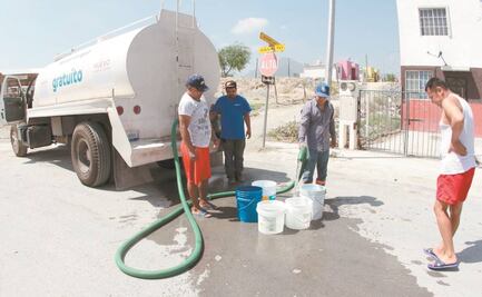 Llegan 100 pipas a repartir agua en el municipio de García