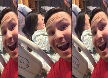 Critican a hombre por peculiar selfie