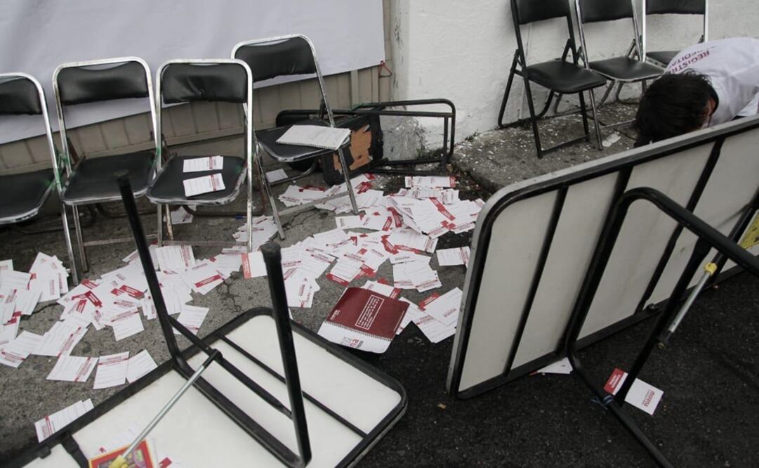 En algunos casos, los organizadores argumentaron que los sitios de concentración resultaron insuficiente para el acto. Foto: Especial