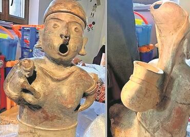 Familia francesa regresa a México piezas prehispánicas