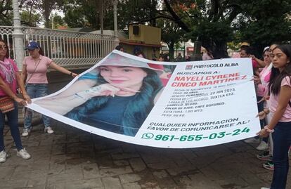 Hombres armados privaron de la libertad a Nayeli Cyrene en Chiapas; en marcha, familia exige su localización