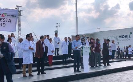 Ponen en marcha hospital inflable de respuesta inmediata en Pachuca