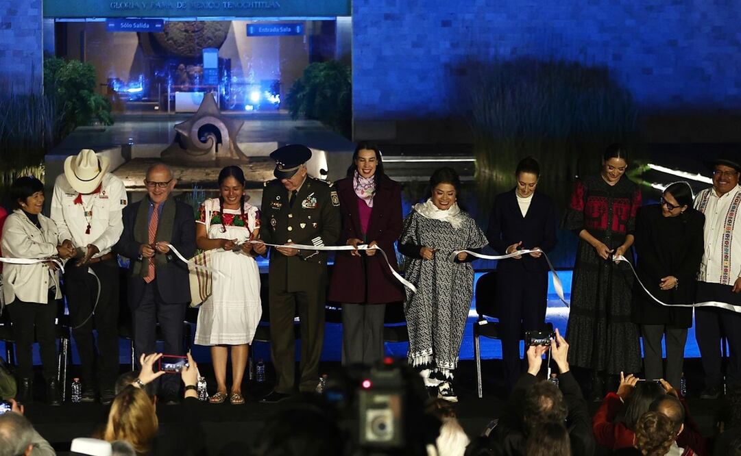 La presidenta Claudia Sheinbaum Preside la Reapertura del segundo piso del Museo Nacional de Antropología. Grandeza y diversidad cultural de México. Fotos: Berenice Fregoso/ El universal