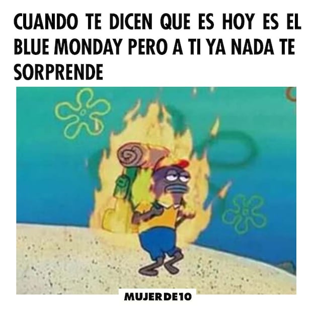 Memes de Blue Monday. Foto: X