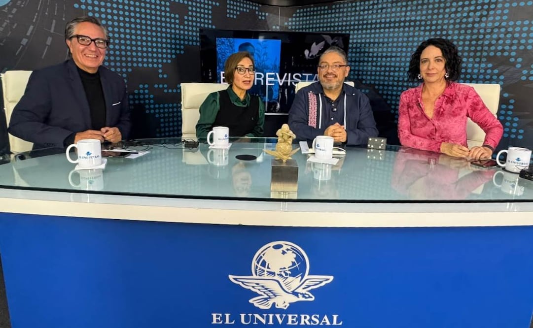 David Aponte, Irma Villalpando, Marco A. Fernández y Maite Azuela en Con los de Casa. Foto: Paola Reyes / EL UNIVERSAL