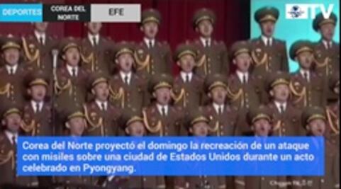 Transmite TV norcoreana un ataque a EU… simulado