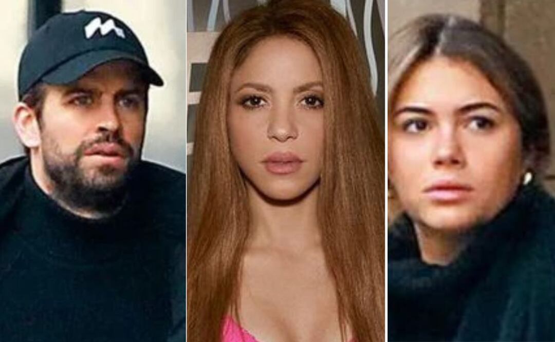 Gerard Piqué, Shakira y Clara Chia Marti. Foto: producción El Universal