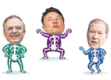 Calaveritas a Elon Musk, Marcelo Ebrard y Julio Carranza