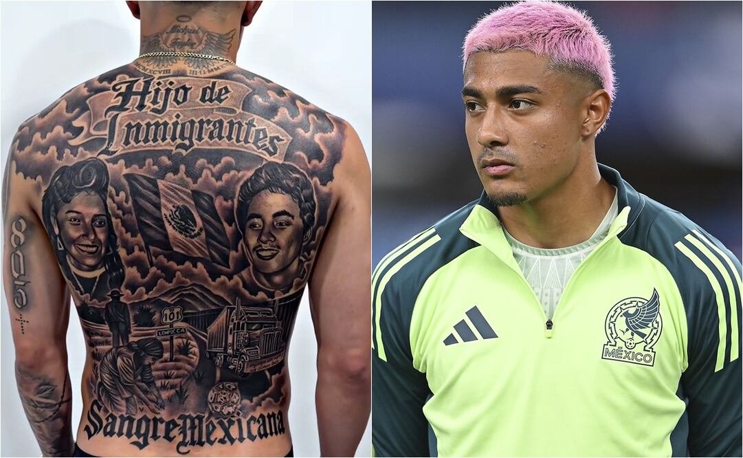 Impresionante tatuaje de Julián Araujo, seleccionado nacional. FOTO: ESPECIAL