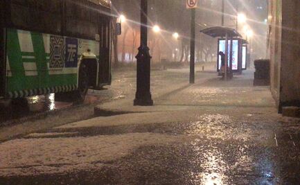 Registran lluvia y caída de granizo en la Ciudad de México