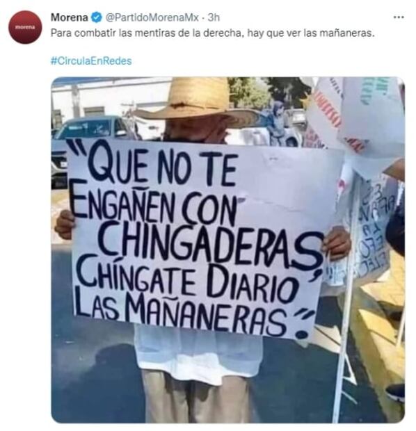 “Ching… a diario las mañaneras”: Morena llama a ver las conferencias de AMLO