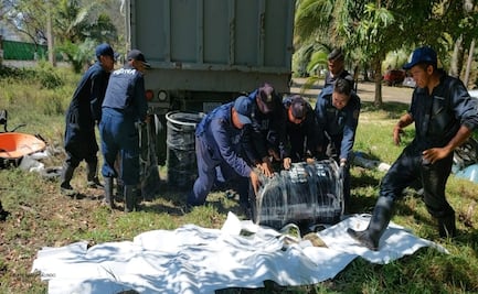 Limpian playas de Veracruz por hidrocarburo; recolectan 8 toneladas en el norte del estado