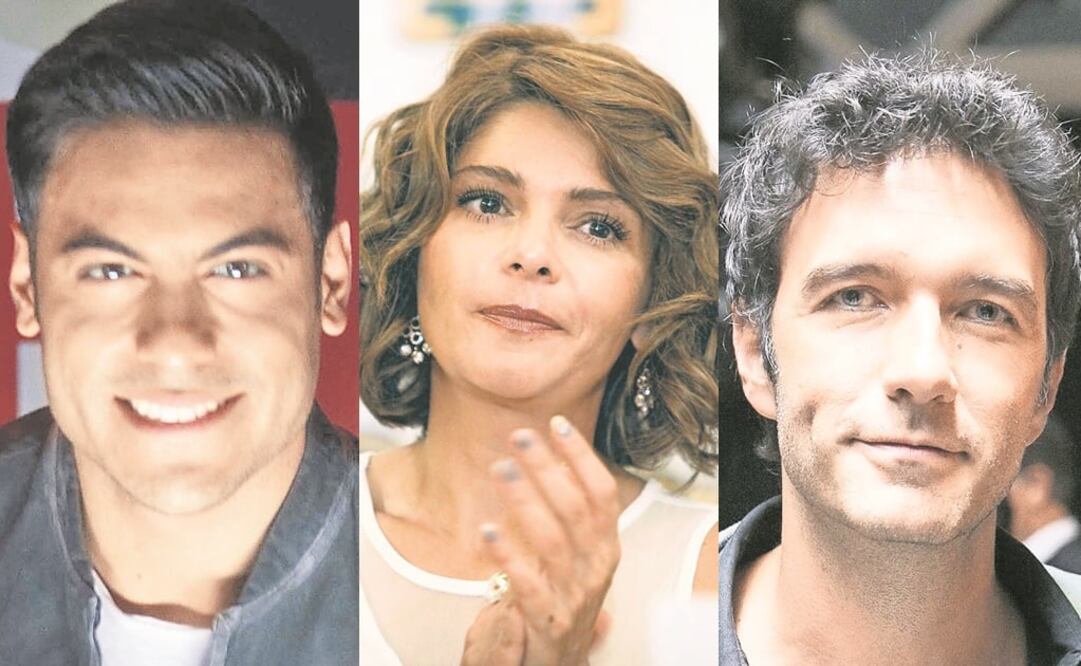 Carlos Rivera, Itatí Cantoral y Leonardo de Lozanne. FOTOS: Archivo. EL UNIVERSAL