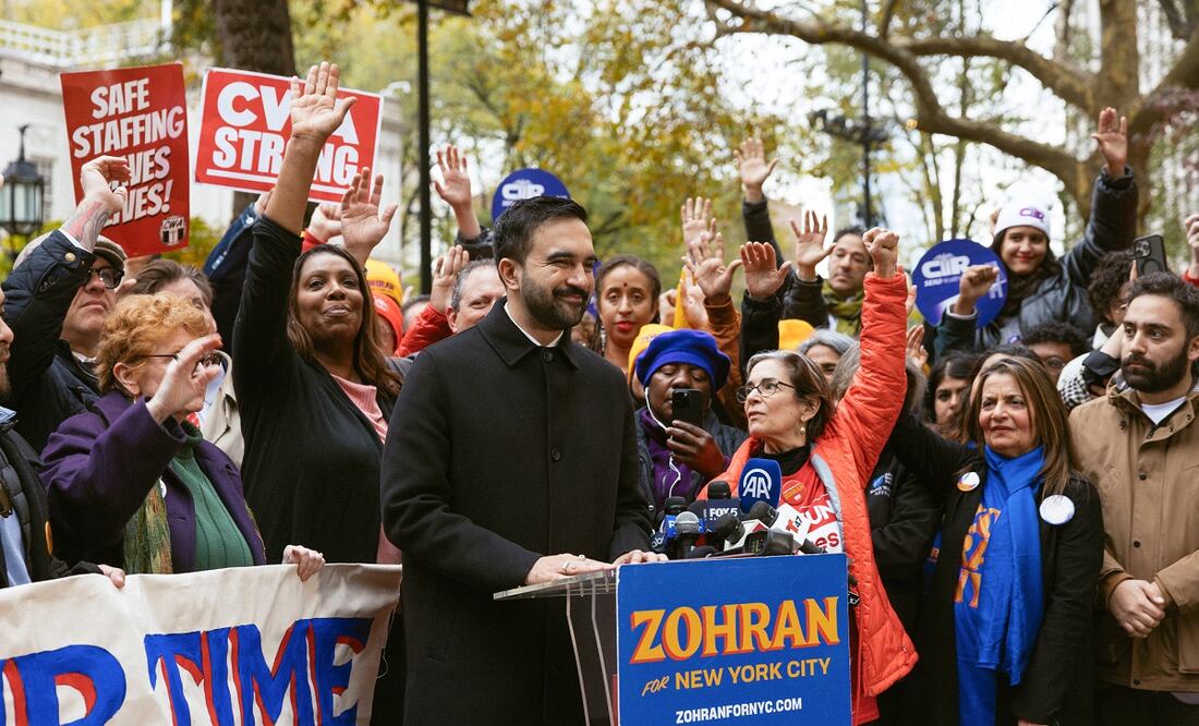 Zohran Mamdani, candidato demócrata a la alcaldía de Nueva York, se ha declarado socialista. Foto: EFE
