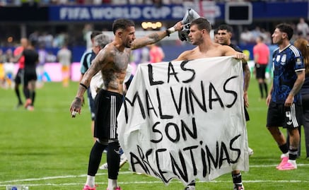 Argentina festeja el triunfo con bandera emotiva: “Las Malvinas son argentinas” 