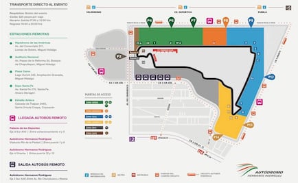 Habrá transporte para asistentes al Gran Premio de México