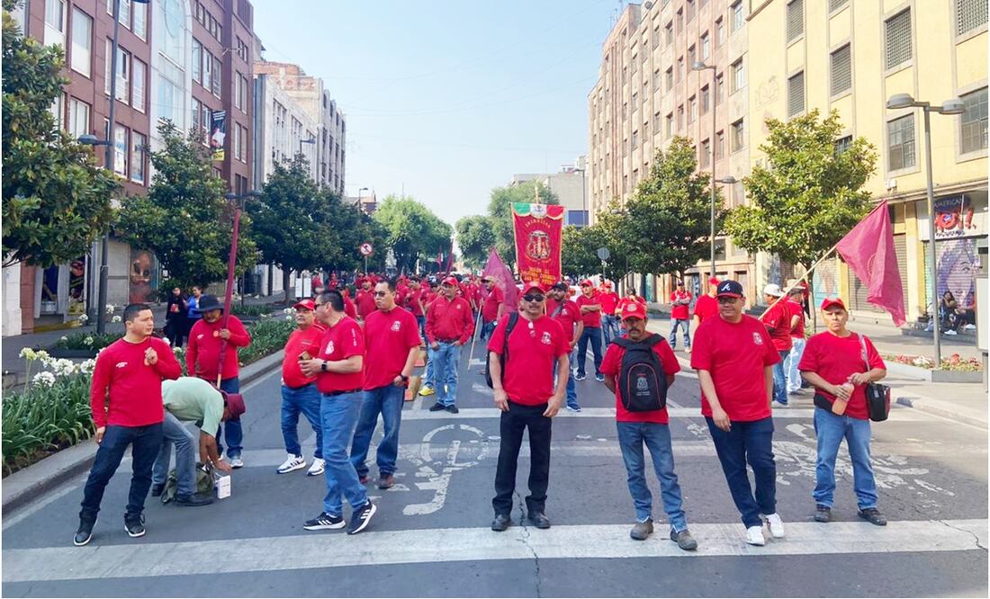 Marcha en la CDMX por el Día del Trabajo. Foto: Juan Carlos Williams/ELUNIVERSAL