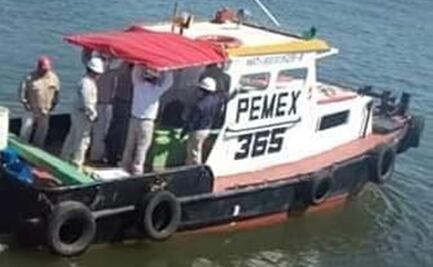 Reportan accidente de lancha con trabajadores de Pemex en Coatzacoalcos; hay 2 desaparecidos