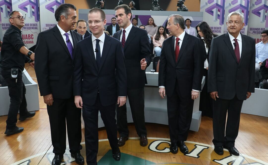 Jaime Rodriguez Calderón, Ricardo Anaya Cortes, Jose Antonio Meade y Andrés Manuel López Obrador, candidatos a la presidencia de la republica. (FOTO: CUARTOSCURO.COM)