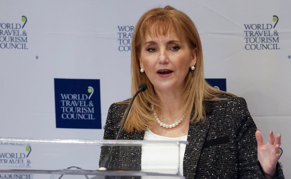 La presidenta y consejera delegada del Consejo Mundial de Viajes y Turismo (WTTC), Gloria Guevara Manzo. Foto: EFE.