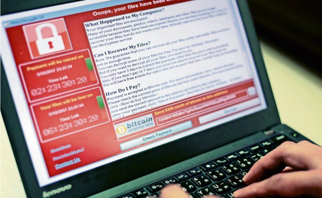 Preocupación. El ataque del viernes fue para pedir dinero, en bitcoins, la moneda electrónica que es difícil de rastrear. (RITCHIE B. TONGO. EFE)