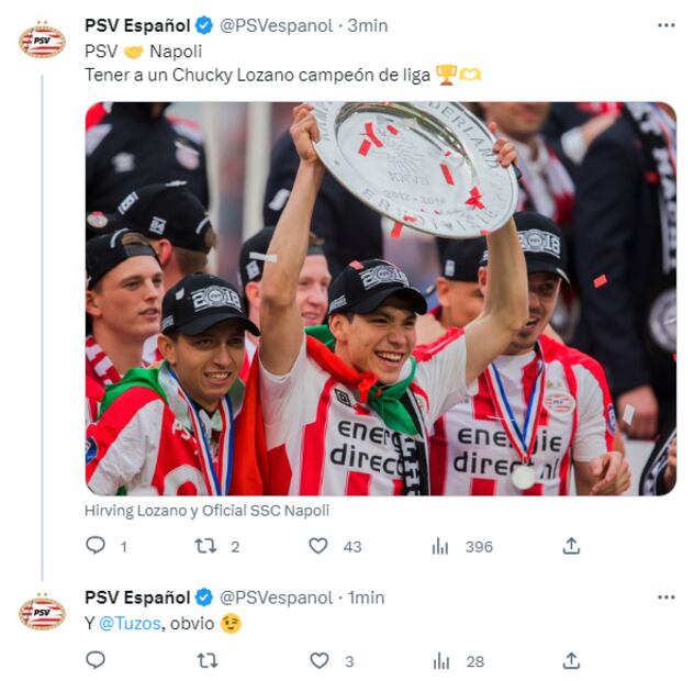 Tuit de PSV