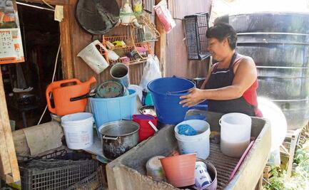 Sufren crisis hídrica en Oaxaca; reciben agua cada uno o dos meses 
