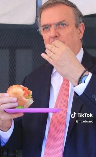 VIDEO: “Te TQM presi” Marcelo Ebrard le demuestra su afecto a AMLO en TikTok