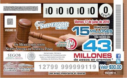Realiza Lotenal sorteo alusivo a nuevo sistema penal